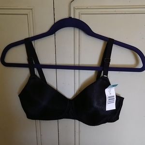 NWT Hanes Her Way Black Bra